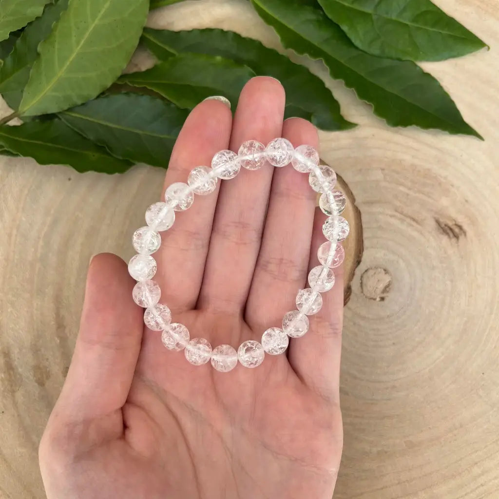 Bracelet Cristal de Roche Craquelé - Bracelets