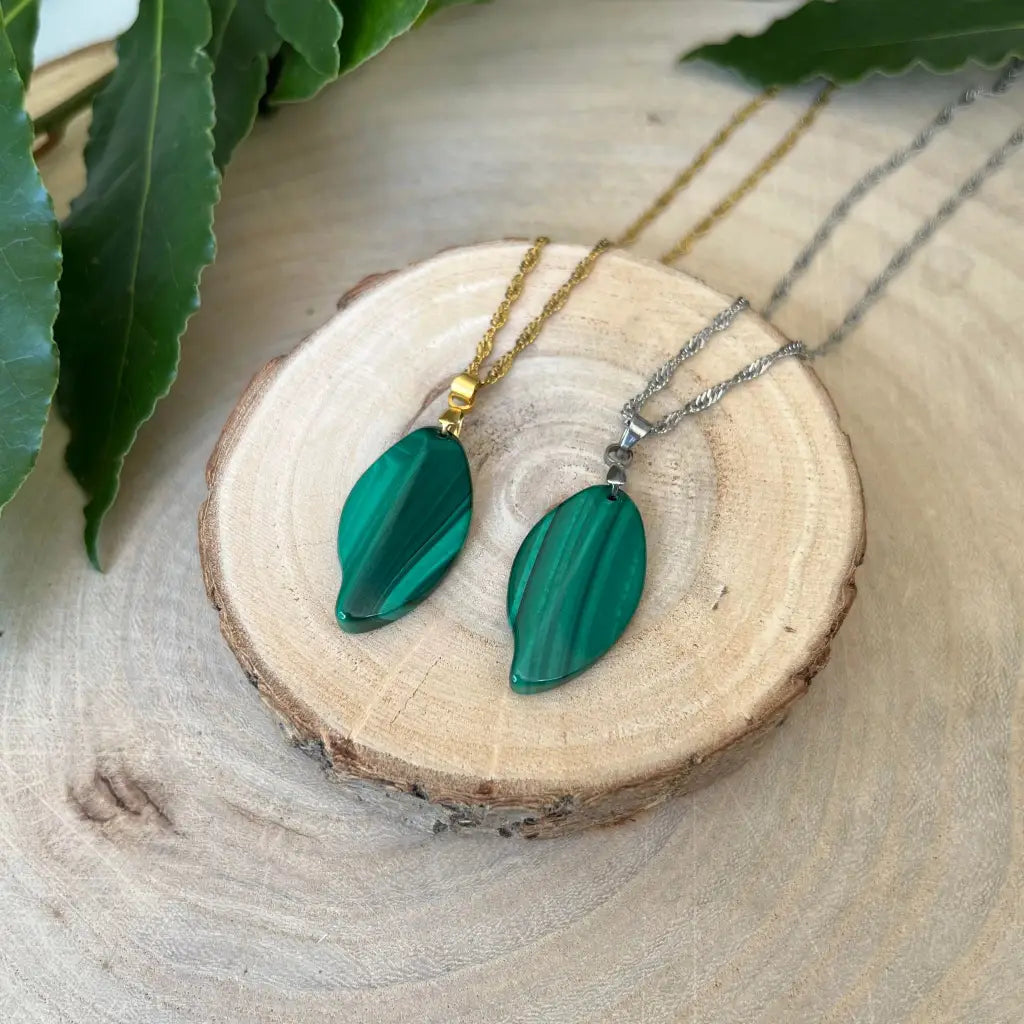 Pendentif en Malachite: Protection Énergétique - Collier