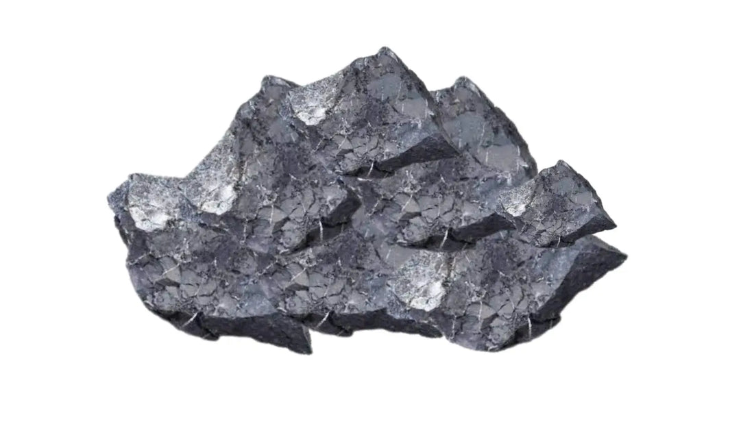 Larvikite Pierre Naturelle en forme brute, provenant de Norvège, avec des reflets sombres et brillants.