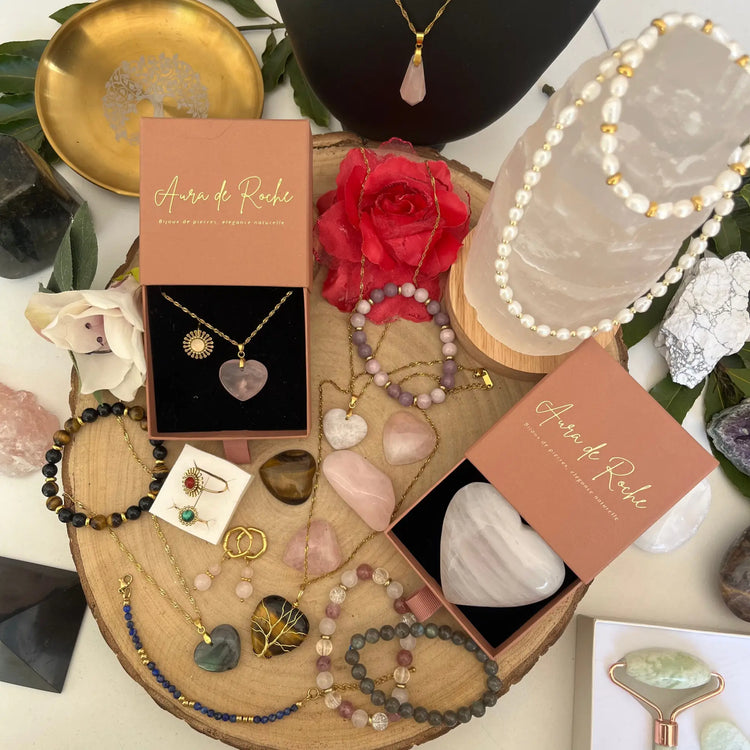 Collection d'Idées Cadeaux originaux avec bijoux en pierre naturelle et objets uniques pour toutes les occasions