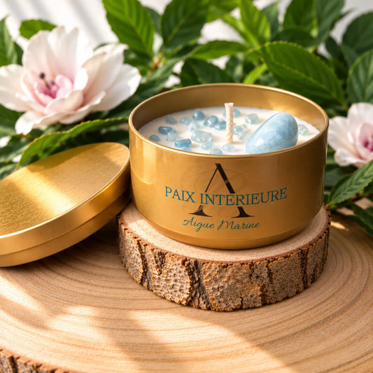 Bougie Paix Intérieure en Aigue-Marine