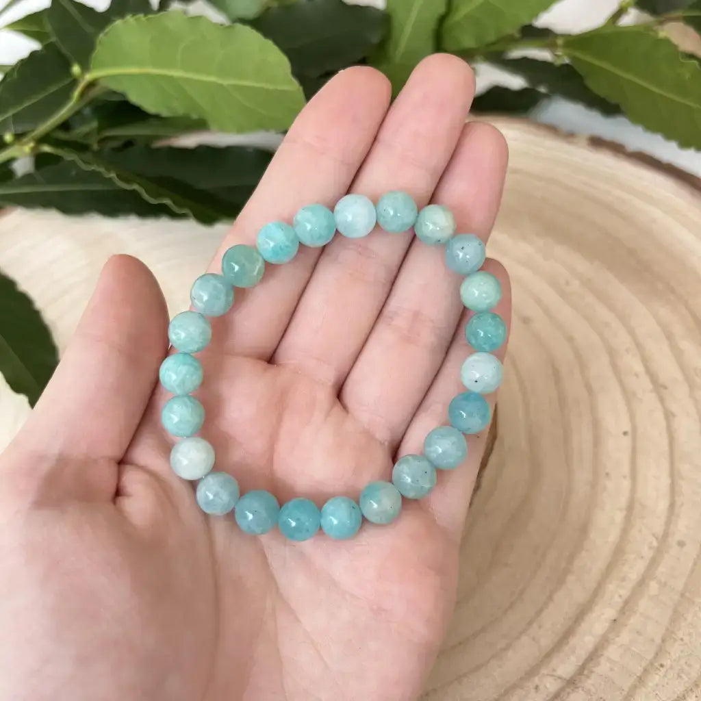 Bracelet Amazonite Naturel avec perles multicolores, idéal pour un style bohème et naturel