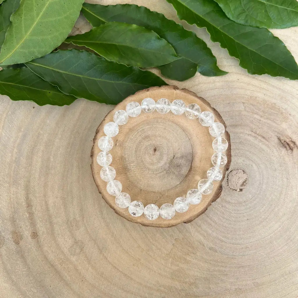 Bracelet Cristal de Roche Craquelé - Bracelets