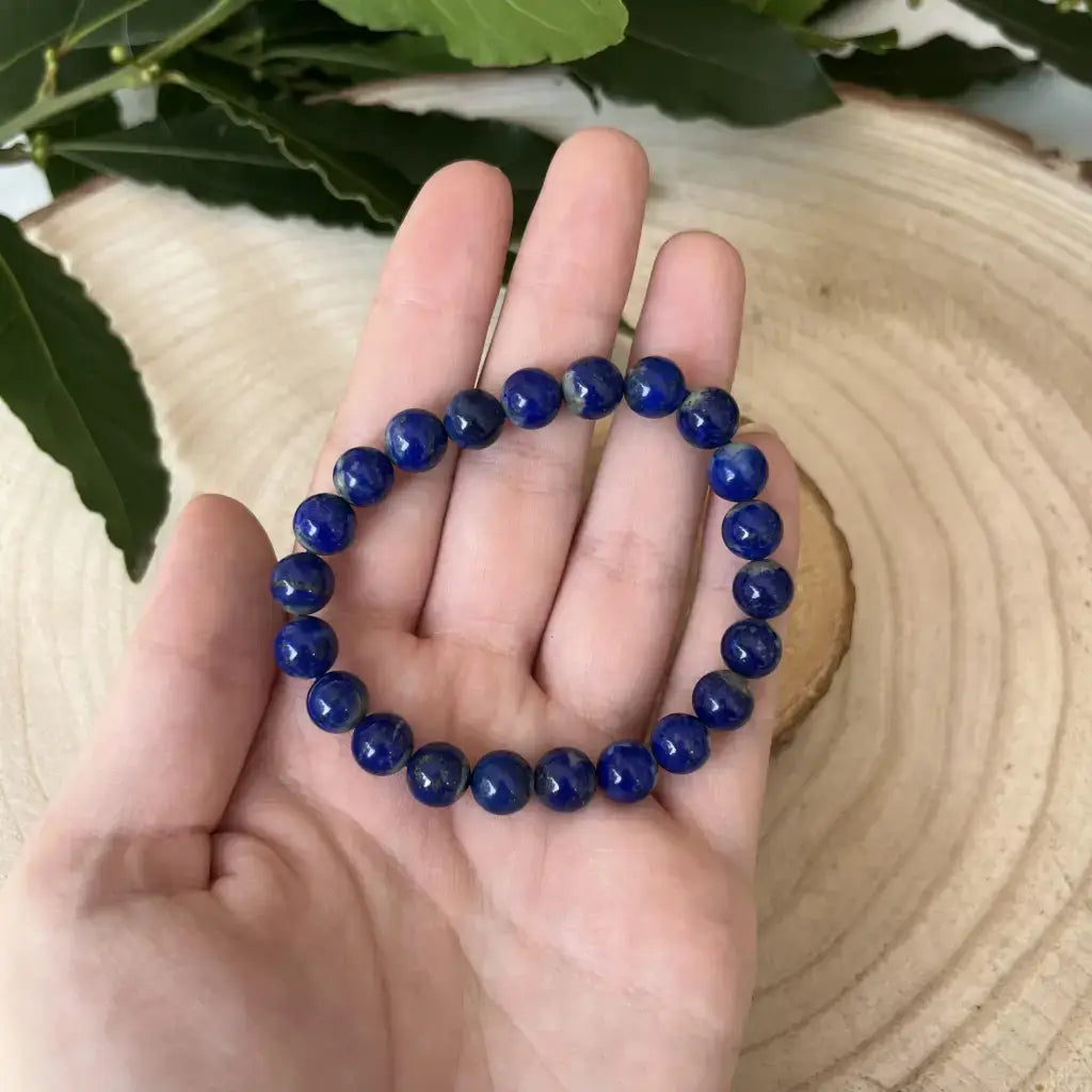 Bracelet Lapis Lazuli en perles bleues, conçu pour le bien-être et l'élégance