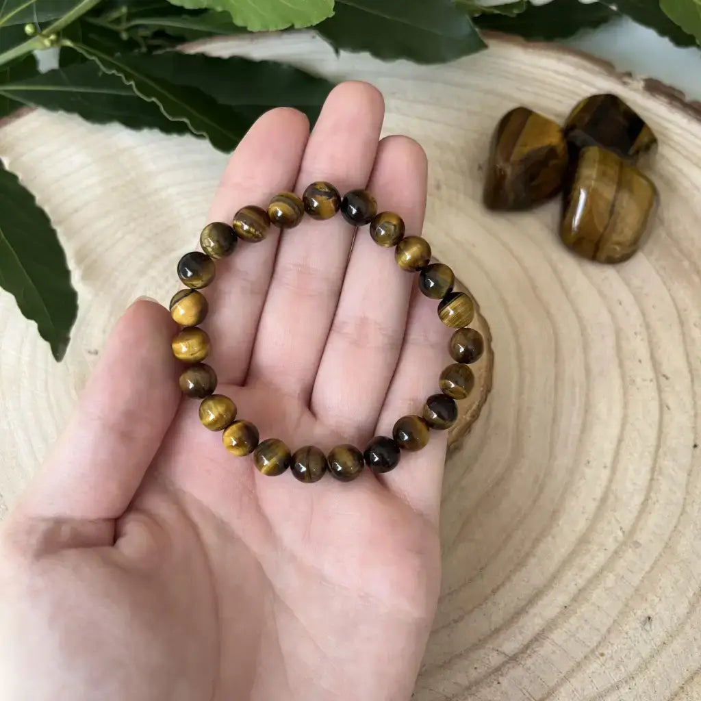 Bracelet Œil de Tigre : Force et Protection en pierres naturelles pour apaiser et renforcer l'énergie