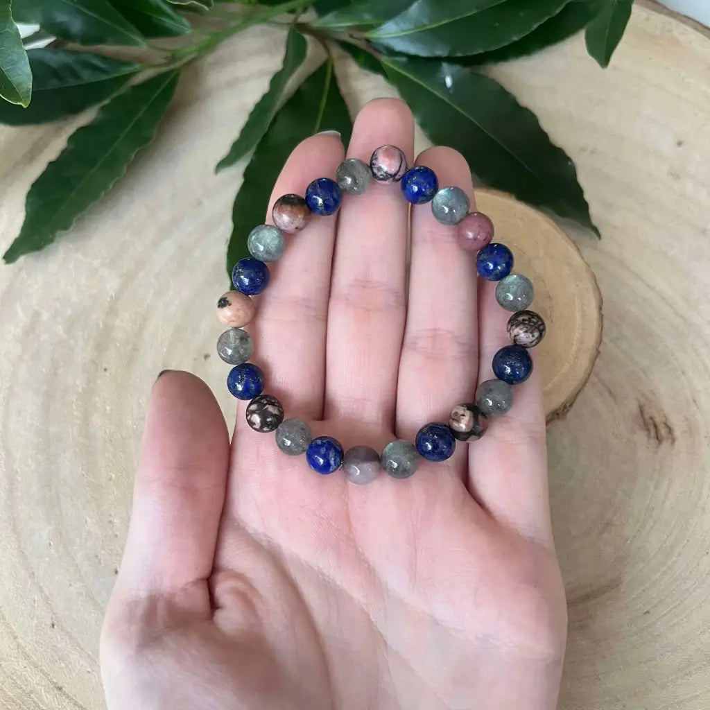 Bracelet Signe Balance - Lapis-Lazuli Labradorite Rhodonite
