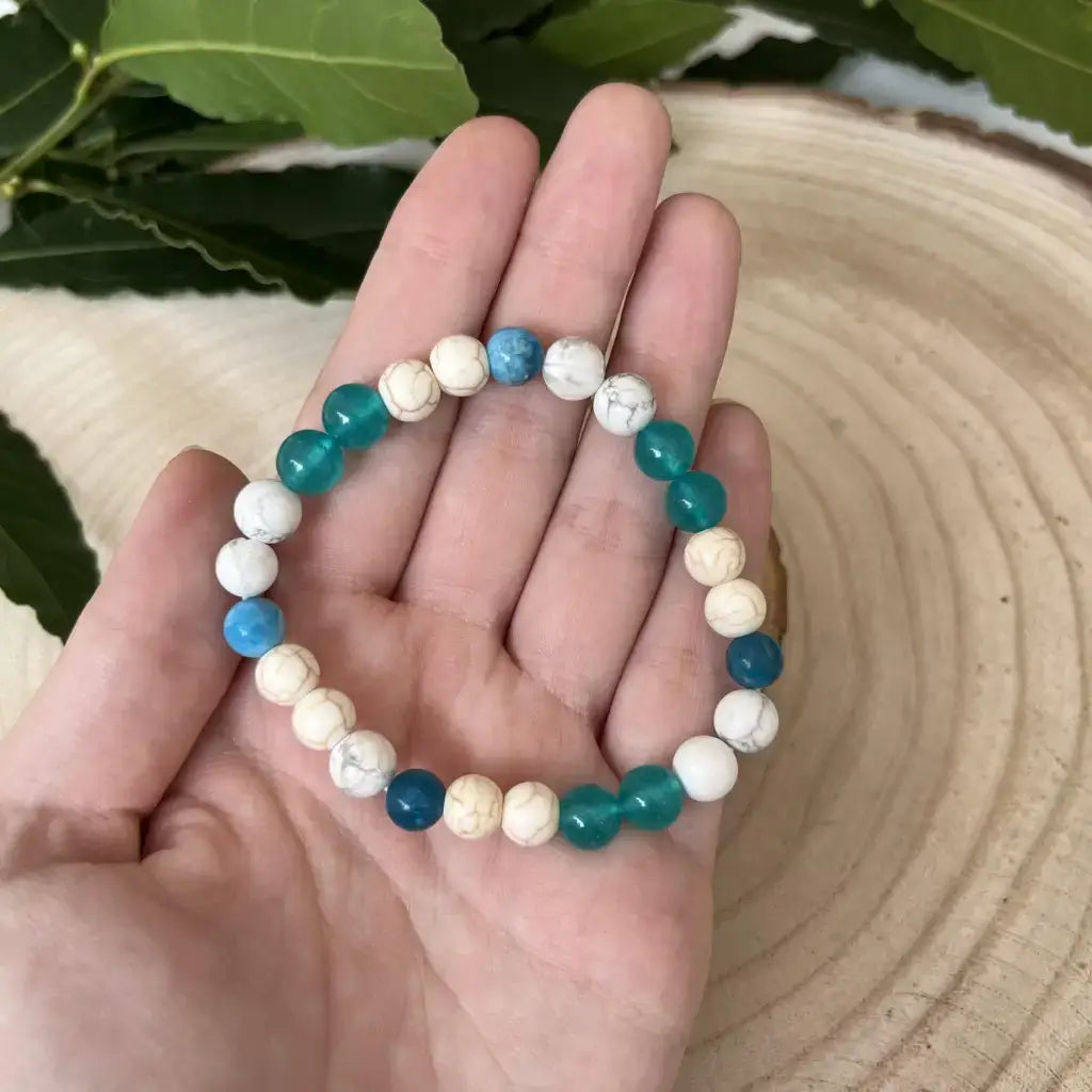 Bracelet soutien perte de poids sur mesure en pierres naturelles colorées pour un look élégant