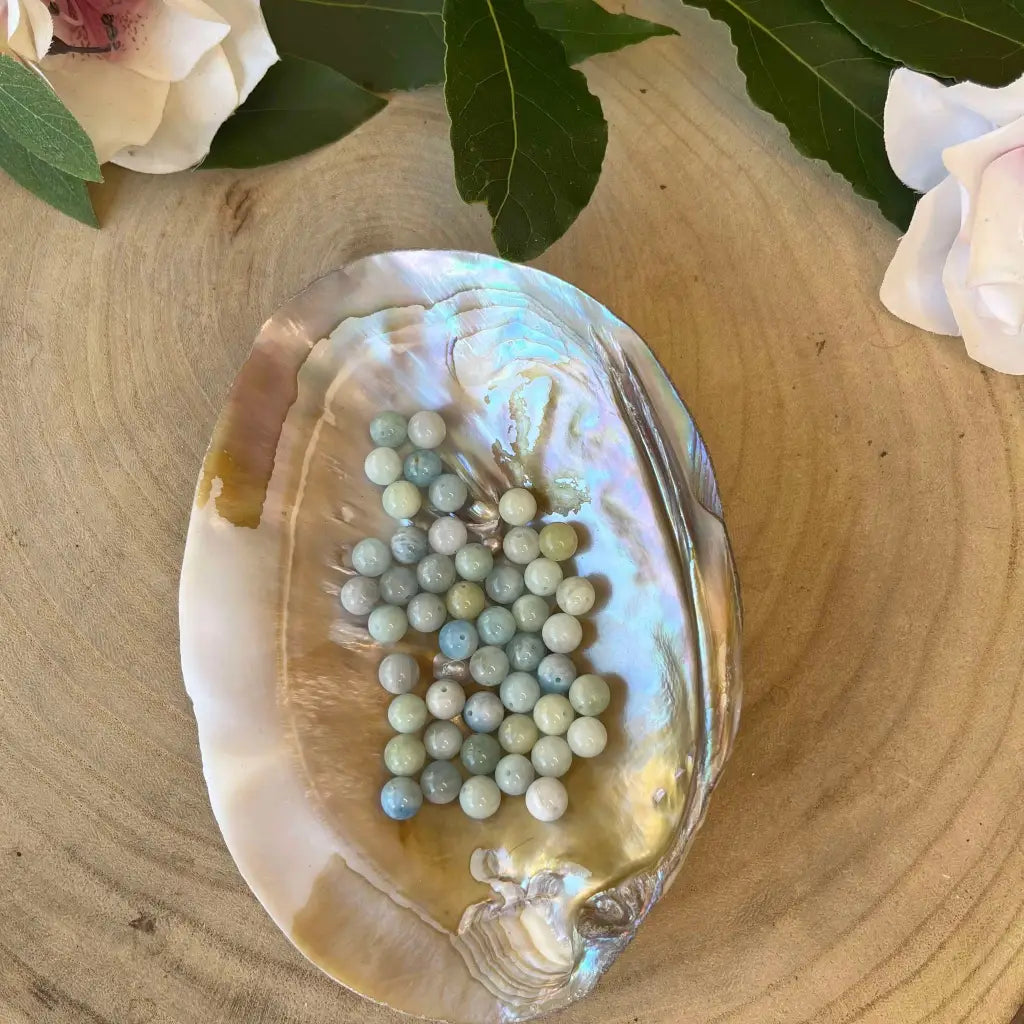 Collier Fusion Minérale - Or / Aigue Marine - Collier