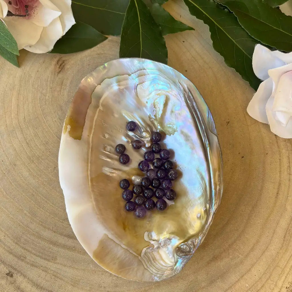 Collier Fusion Minérale - Or / Améthyste - Collier acier