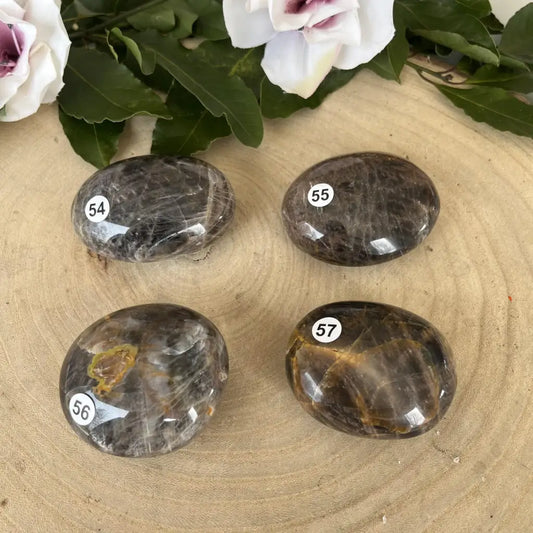 Galet de Pierre de Lune Noire - Galet pierre naturelle