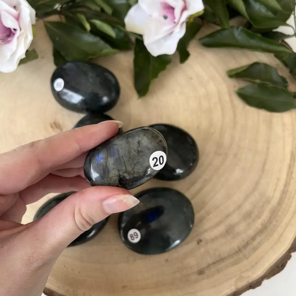 Galet Labradorite Pierre Naturelle - 20 - Galet pierre