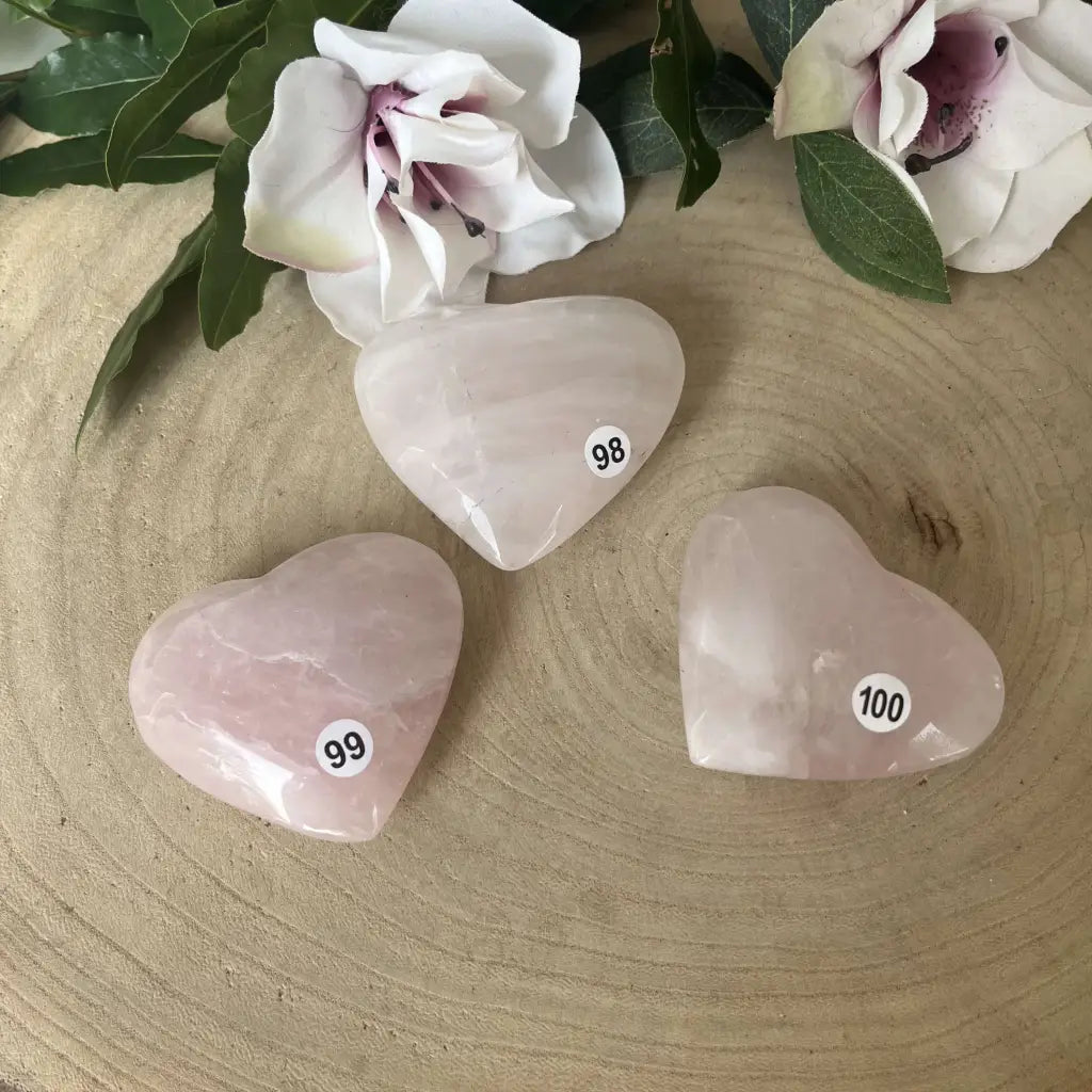 Gros Cœur en Quartz Rose – Brésil - pierre coeur quartz rose