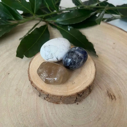 Kit 3 Pierres Naturelles Signe Astro Gémeaux - kit pierres