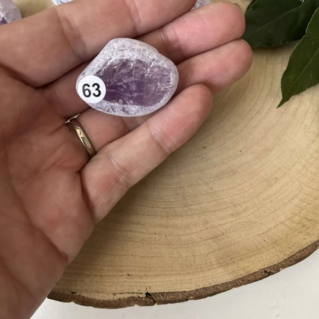 Œuf Ema Améthyste - 63 - pierre naturelle