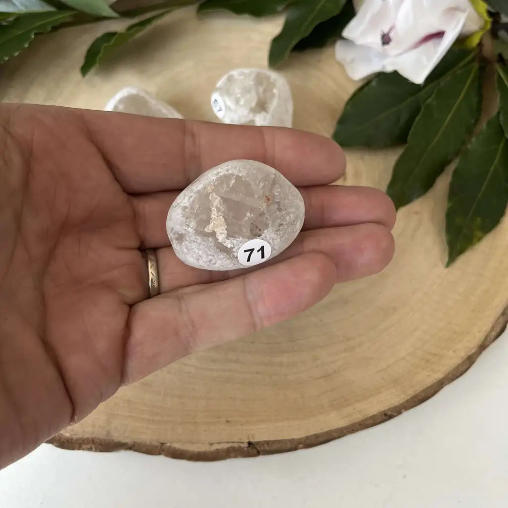 Œuf Ema Quartz Fumé - 71 - pierre naturelle