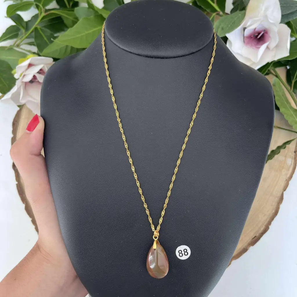 Pendentif en Cornaline - Amour et dynamisme. - Or / 88