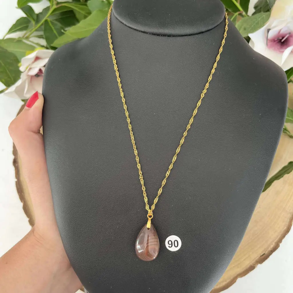 Pendentif en Cornaline - Amour et dynamisme. - Or / 90