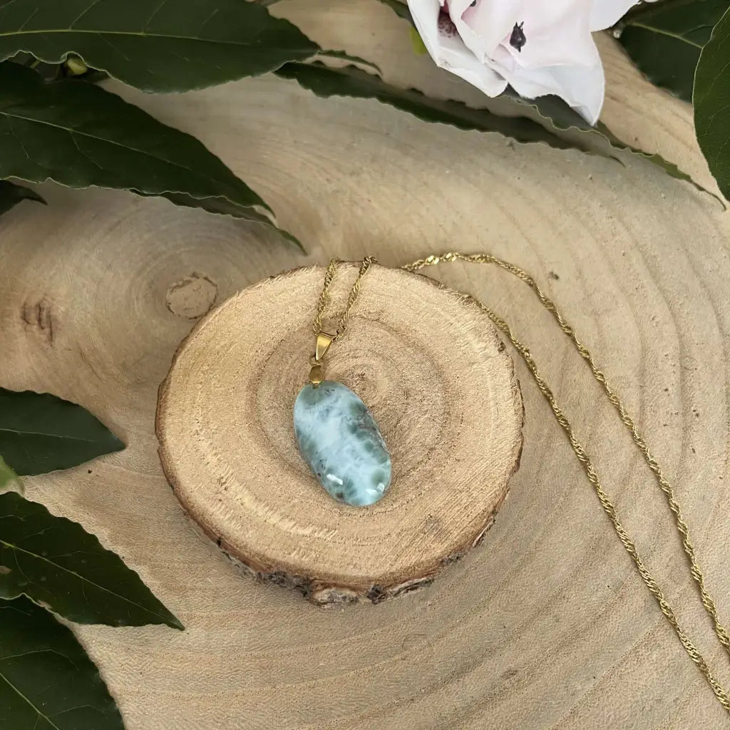 Pendentif Larimar - Collier pendentif