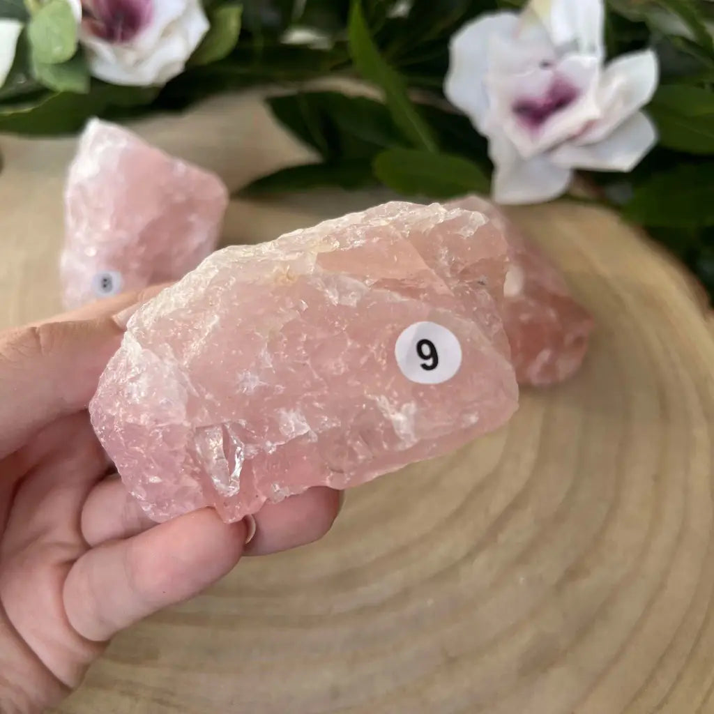 Pierre Brute Quartz Rose - 9 - pierres Naturelles