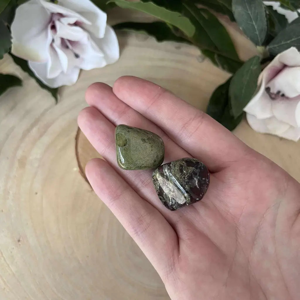 Pierre roulée Jaspe Sang de Dragon - Pierre roulée